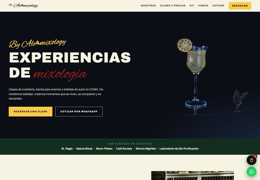Sitio web de Ale4 Mixology