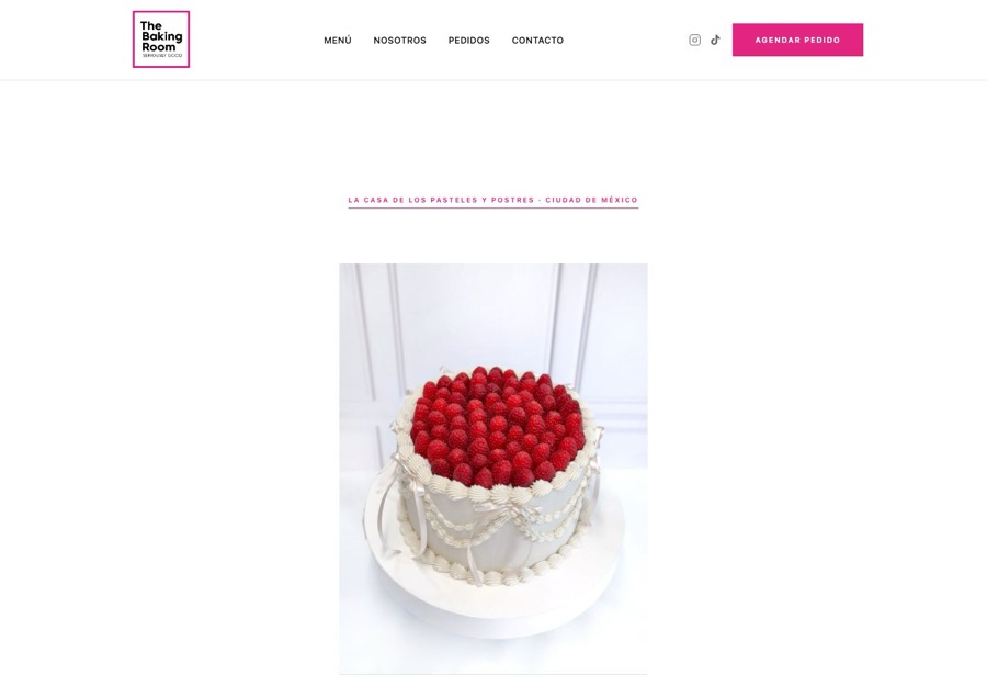 Sitio web de The Baking Room