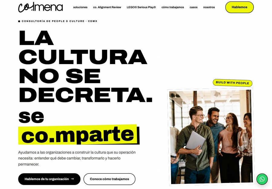 Sitio web de Somos Colmena
