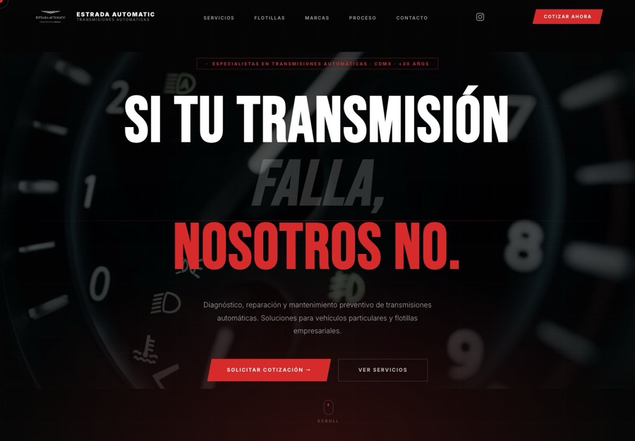 Sitio web de Estrada Automatic