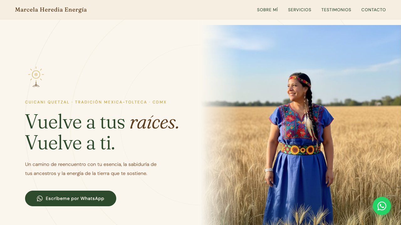 Sitio web de Marcela Heredia
