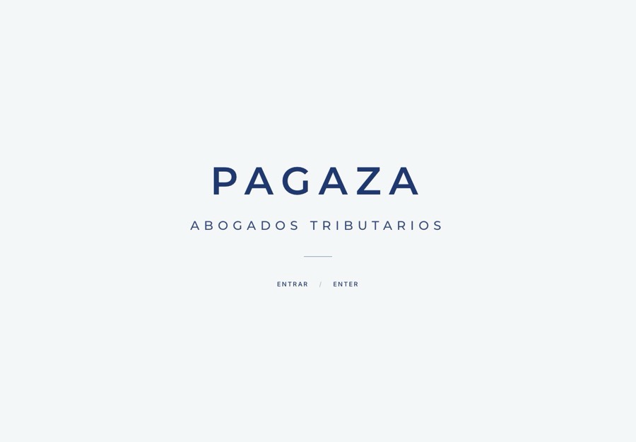 Sitio web de Pagaza Abogados