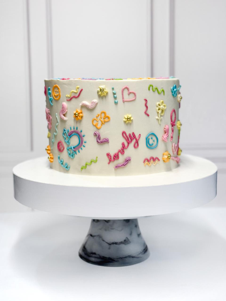 Pastel temático evento especial The Baking Room CDMX