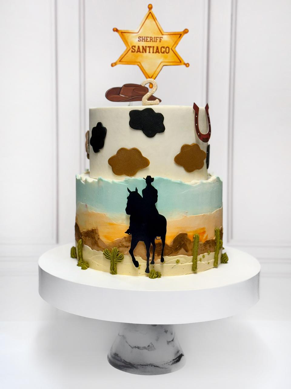 Pastel temático con decoración artesanal CDMX